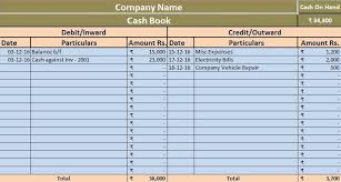 Download Cash Book Excel Template Book Format Invoice