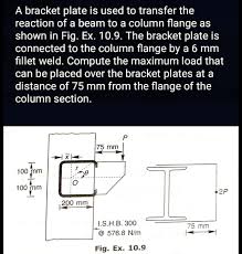 a bracket plate is used to transfer the