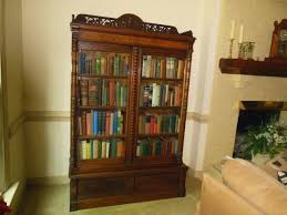 Antique Glass Front Bookcase Antiques