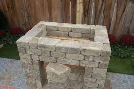 how to build an outdoor fireplace step