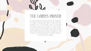 the lord s prayer desktop wallpaper