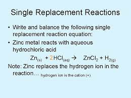 chemical reactions describing chemical