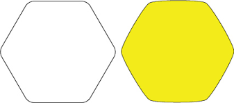 rounded corner hexagon adobe