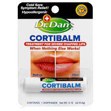 cortibalm treatment severe chapped lips