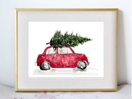 This brochure design is a clean, creative and minimal design that match with nearly every corporate identity. Rote Weihnachten Autodruck Weihnachtsbaum Auf Auto Aquarell Etsy Watercolor Christmas Cards Christmas Watercolor Christmas Car