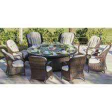 Outdoor Gas Fir Pit Table With Chairs