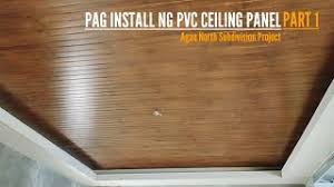 pag install ng pvc ceiling panel sa