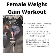 the best female weight gain exercises