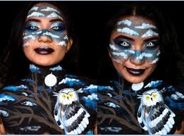 makeup artistry inspired by the owl peakd