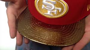 Keep track of the time with an officially licensed 49ers clock. 49ers Metallic Slither Red Gold Fitted Hat By New Era Youtube