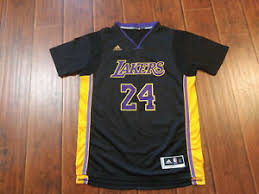 This awesome jersey features team graphics and the name and number of your choice. Los Angeles Lakers Kobe Bryant Black Sleeve Jersey Large Ebay
