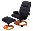 HomCom Race Car Style PU Leather Heated Massaging Office