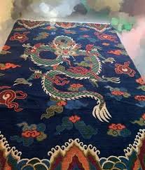 wool tibetan carpet dragon
