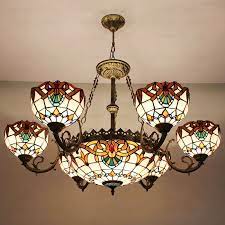 Stained Glass Chandelier Tiffany Style