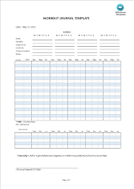 Im a bodybuilder heres my weight tracking system for. Workout Journal Template Templates At Allbusinesstemplates Com
