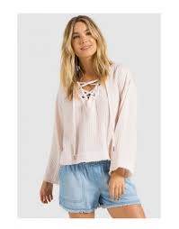 Bella Dahl Bell Sleeve Lace Up Top White
