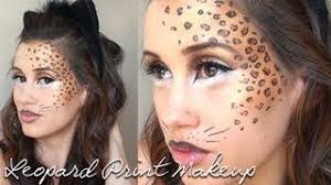 leopard print halloween makeup tutorial