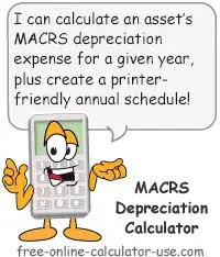 macrs depreciation calculator based on