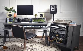 Enjoy the audio from your computer without obstruction. Output Adds Gear Rack And Speaker Stands To Studio Furniture Collection