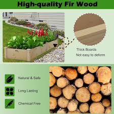 Outdoor Wood Planter Box For Vegetables