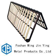 china foldable solid wooden slats metal