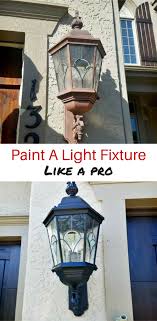 how to paint a light fixture like a pro