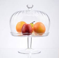 Display Cake Stand With Glass Dome
