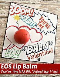 eos lip balm valentine and free print