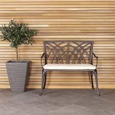 2 Seater Cast Aluminium Bench