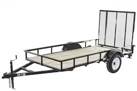 Carry On Trailer 5 ft x 10 ft Treated Lumber Utility Trailer with
