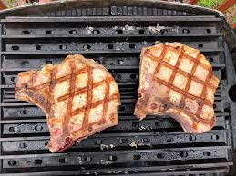 grilled pork chops on the weber q1200