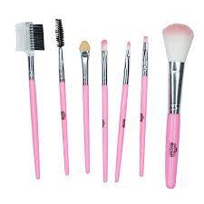 brush set with faux leather bag