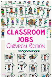 Classroom Jobs Chevron Edition Classroom Jobs Classroom