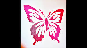 Butterfly Stencil Using Frisket Film Youtube