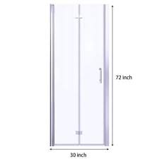 H Bifold Frameless Shower Door