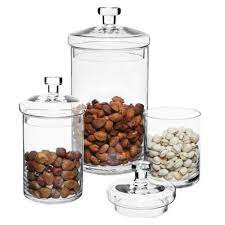 Clear Decorative Glass Jars With Lids