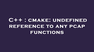 c cmake undefined reference to any