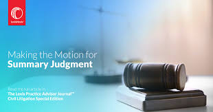 Making The Motion For Summary Judgment Federal