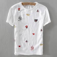 Gucci Style Linen T Shirt In 2019 Mens Clothes Linen