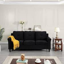 homestock on tufted sofa