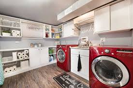 Modern Laundry Room With Custom Laundry