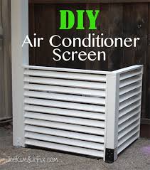 Ac With A Diy Louvered Screen