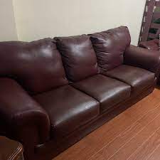 leather sofa maroon furniture home