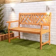 Wooden Garden Bench 2 Seater