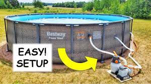 how to set up a bestway pool step by