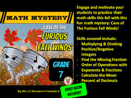 7th Grade Math Mystery Activity The