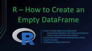 create empty dataframe in r spark by
