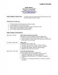Part Time Job Resume Samples Objective For U 7 D Useful Consequently