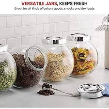 Glass Candy Jar Cookie Jar Set