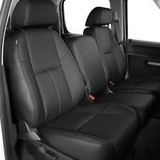 Black Leather Seat Covers Kit